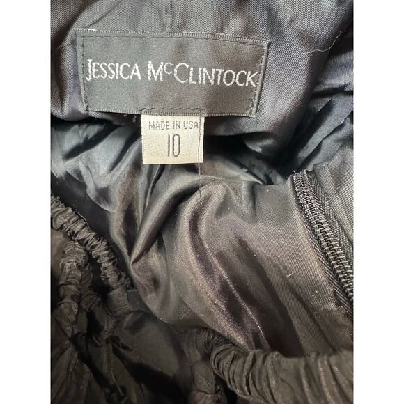 Vintage Y2K Jessica McClintock Dress Prom Formal Cut-Out Back Homecoming Sz 10 - Picture 8 of 11